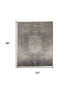 4' X 5' Tan And Gray Oriental Distressed Area Rug